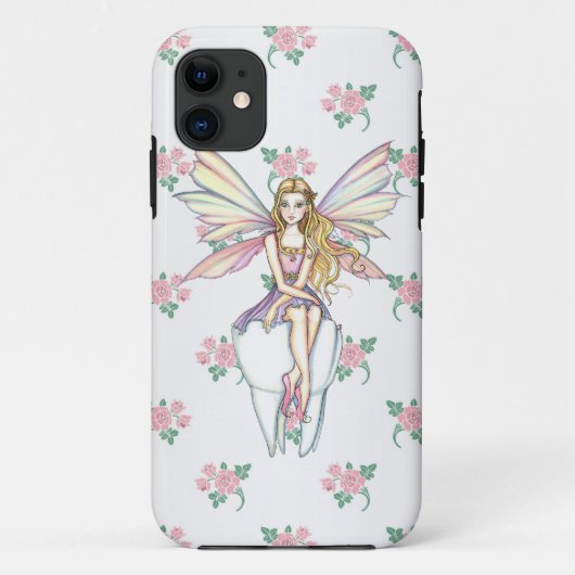 Cute Tooth Fairy and Flowers Girly iPhone 5 Hoesje (Achterkant)