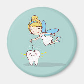 Cute Tooth Fairy Background Magnet (Voorkant)