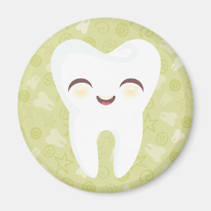 Cute Tooth - Green Magnet
