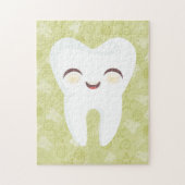 Cute Tooth - Green  Puzzle Legpuzzel (Verticaal)