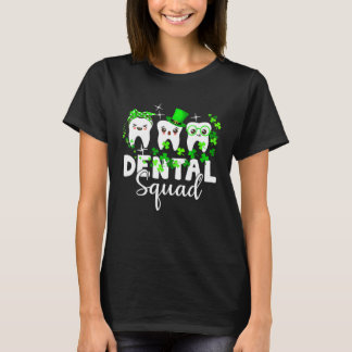 Cute Tooth Leprechaun Hat Dental Squad St Patrick  T-shirt