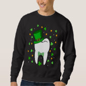 Cute Tooth Leprechaun Hat Dental Squad St Patrick' Trui (Voorkant)