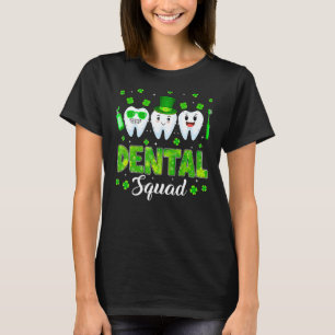 Cute Tooth Leprechaun Pet Dental Squad St Patrick T-shirt