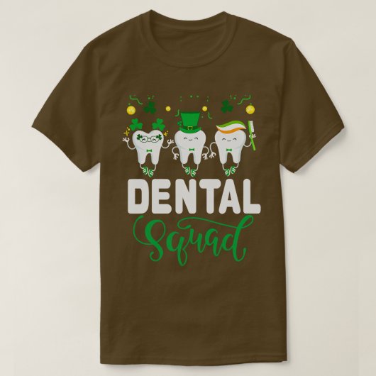 Cute Tooth Leprechaun Pet Dental Squad St Patricks T-shirt (Design voorkant)