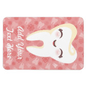 Cute Tooth - Roze aangepaste magneet (Horizontaal)
