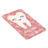Cute Tooth - Roze aangepaste magneet (Rechterzijde)