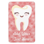 Cute Tooth - Roze aangepaste magneet (Verticaal)