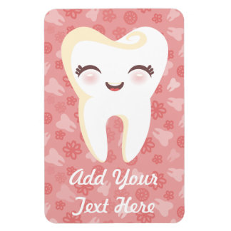 Cute Tooth - Roze aangepaste magneet