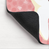 Cute Tooth - Roze  Mousepad Muismat (Hoek)