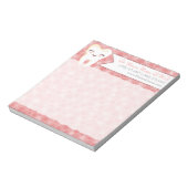 Cute Tooth - Roze Notitieblok op maat (Linkerzijde)