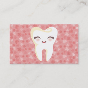 Cute Tooth - Roze, speciaal voor Visitekaartjes be