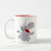 Cute Toothy Cartoon Unicorn Mok (Links)