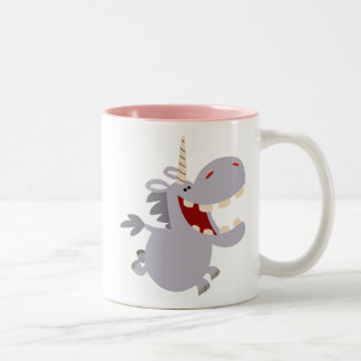 Cute Toothy Cartoon Unicorn Mok