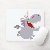 Cute Toothy Cartoon Unicorn Mousepad Muismat (Met muis)
