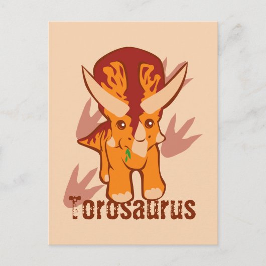 Cute Torosaurus Briefkaart (Voorkant)