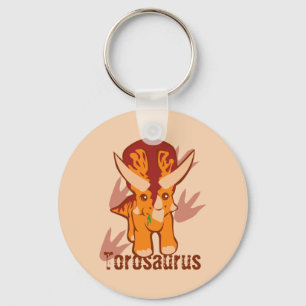 Cute Torosaurus Sleutelhanger