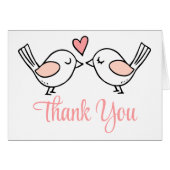 Cute Tortelduifjes Lovevogels Roze bruiloft Hartel (Voorkant Horizontaal)