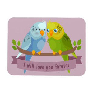 Cute Tortelduifjes magnet Magneet