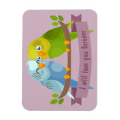 Cute Tortelduifjes magnet Magneet (Verticaal)
