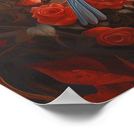 Cute Tortelduifjes Poster (Hoek)