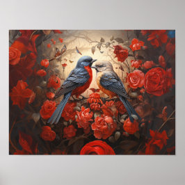 Cute Tortelduifjes Poster