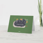 Cute Tortie Cat Damas de Autumn Wenskaarten Kaart (Achterkant)