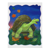 Cute Tortoise Art Perfect Poster (Voorkant)