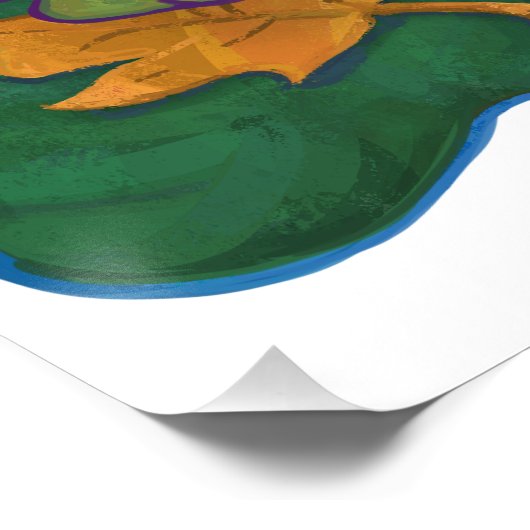 Cute Tortoise Art Perfect Poster (Hoek)