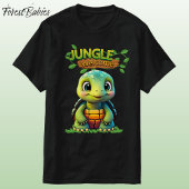 Cute Tortoise Box Turtle Animal Character Black 🐢 T-shirt