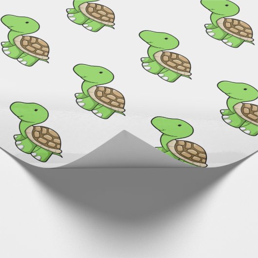 Cute Tortoise Cadeaupapier (Hoek)