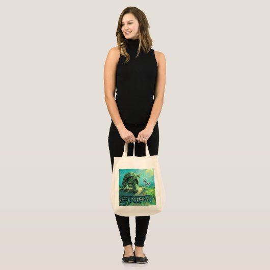 Cute Tortoise en de Hare Art Tote Bag (Voorkant (model))