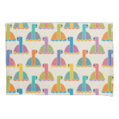 Cute Tortoise Pattern on Cream Kussensloop (Voorkant)