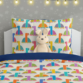 Cute Tortoise Pattern on Cream Kussensloop