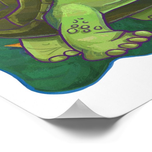 Cute Tortoise Personalized Room Poster (Hoek)