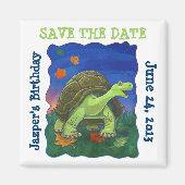 Cute Tortoise Save the Date Magneet (Voorkant)