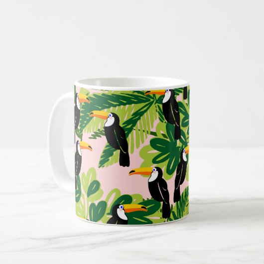 Cute Toucan Coffee-Mok Koffiemok (Voorkant links)