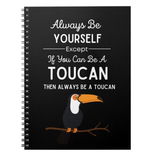 Cute Toucan Gifts Jungle Bird Exotic Rainforest Notitieboek (Voorkant)