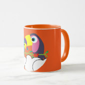 Cute Toucan | Love Toucans | Funny Birds Mok Servi (Voorkant rechts)