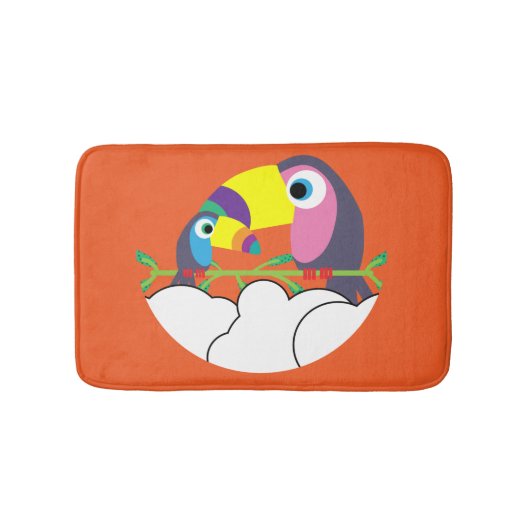 Cute Toucan | Love Toucans | Funny Birds Mok Servi Badmat (Voorkant)