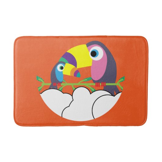 Cute Toucan | Love Toucans | Funny Birds Mok Servi Badmat (Voorkant)