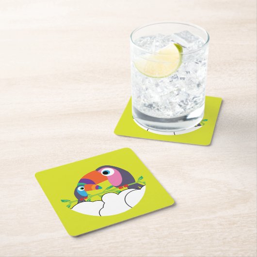 Cute Toucan | Love Toucans | Funny Birds Mok Servi Kartonnen Onderzetters (Insitu)