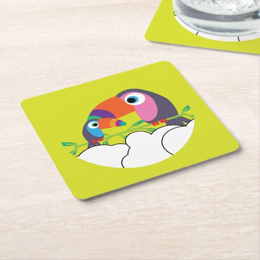 Cute Toucan | Love Toucans | Funny Birds Mok Servi Kartonnen Onderzetters (Schuin)