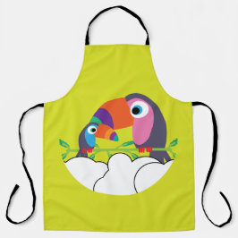 Cute Toucan | Love Toucans | Funny Birds Mok Servi Schort