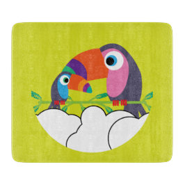 Cute Toucan | Love Toucans | Funny Birds Mok Servi Snijplank