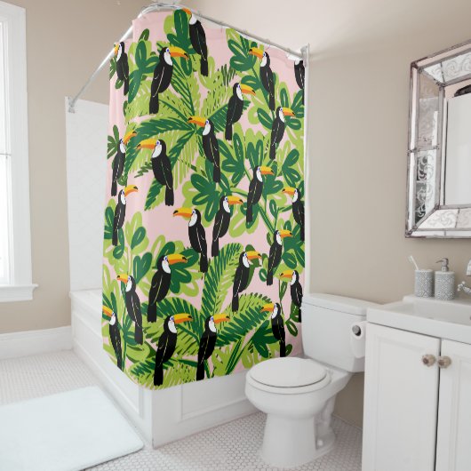 Cute Toucan Shower Curtain Douchegordijn (In situ)