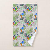 Cute Toucan-vogel, Elk vogelpatroon, Waterverven Bad Handdoek (Handdoek)