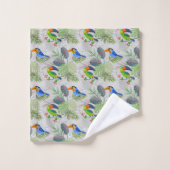Cute Toucan-vogel, Elk vogelpatroon, Waterverven Bad Handdoek (Wasdoekje)