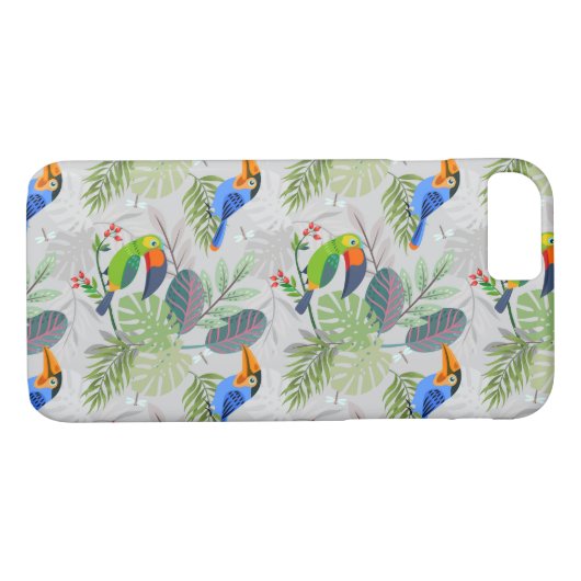 Cute Toucan-vogel, Elk vogelpatroon, Waterverven Case-Mate iPhone Case (Achterkant (Horizontaal))