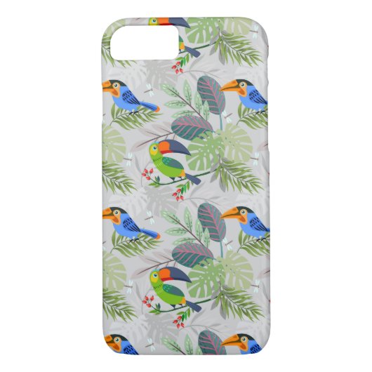 Cute Toucan-vogel, Elk vogelpatroon, Waterverven Case-Mate iPhone Case (Achterkant)