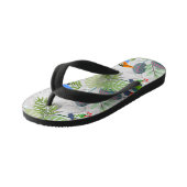 Cute Toucan-vogel, Elk vogelpatroon, Waterverven Kinder Teenslippers (Schuin)
